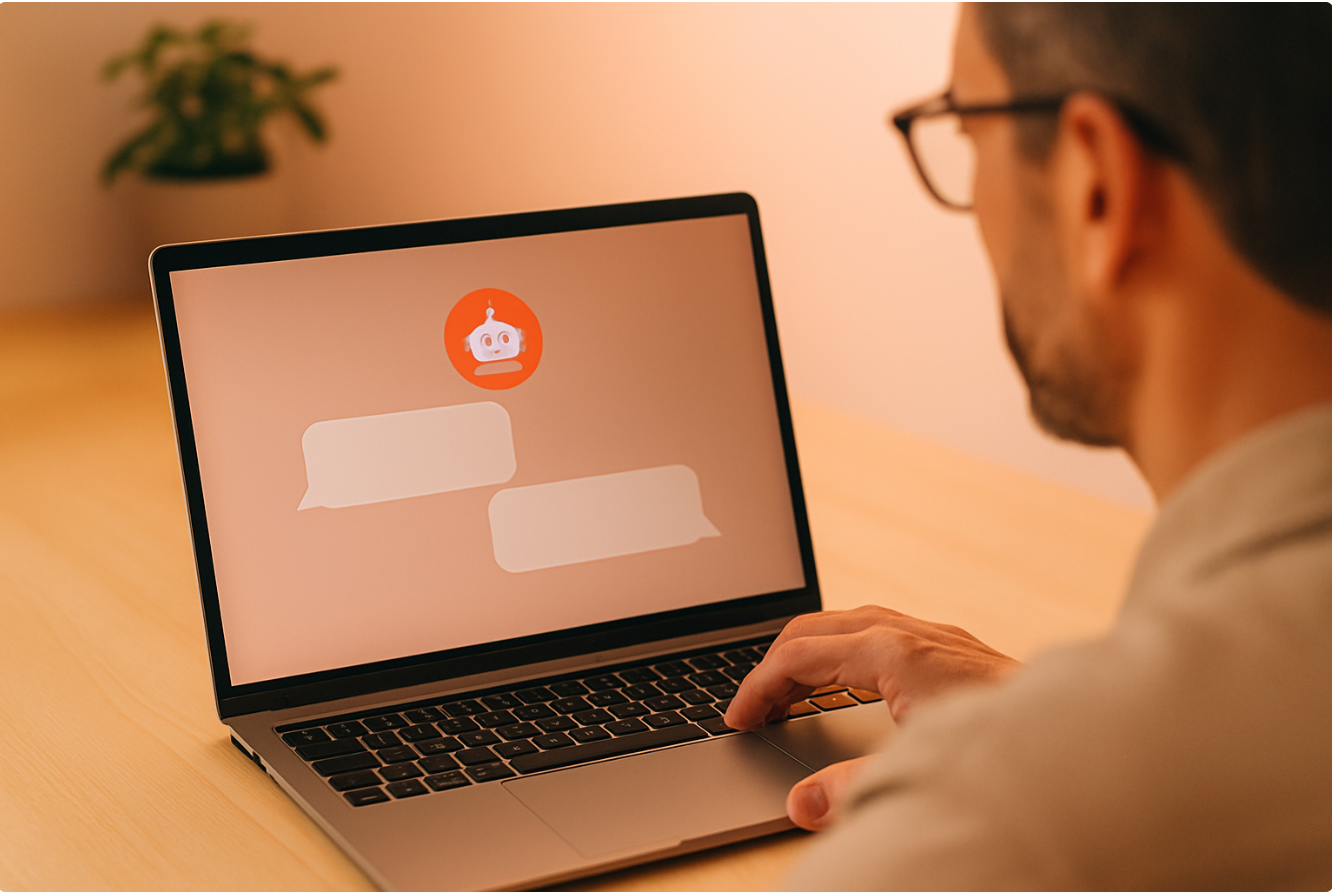 Assistant IA conversationnel - Interface moderne